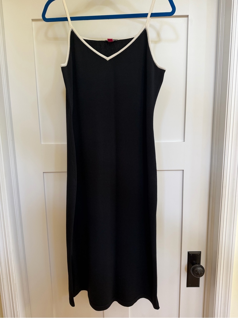 Vince Camuto black knit summer dress.